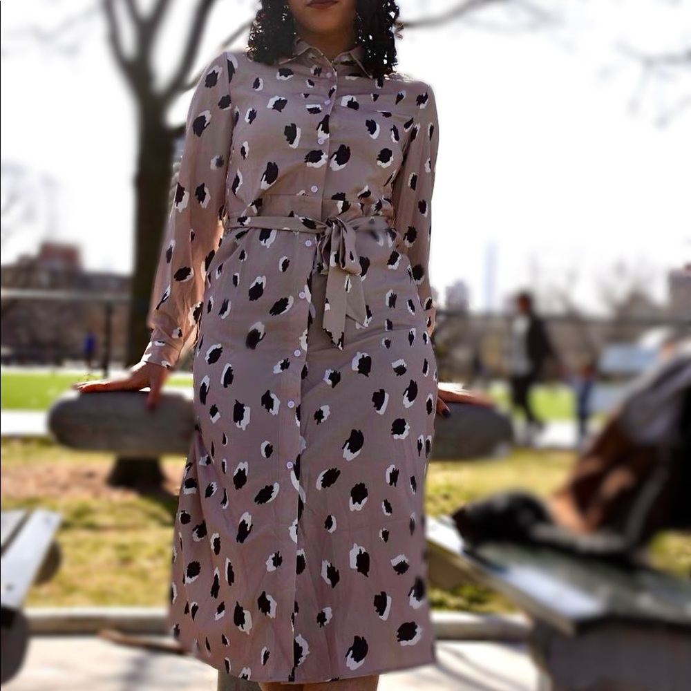 Button Down Midi Dress